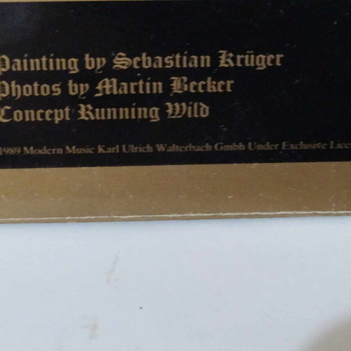 Running Wild Death Or Glory LP used, heavy metal