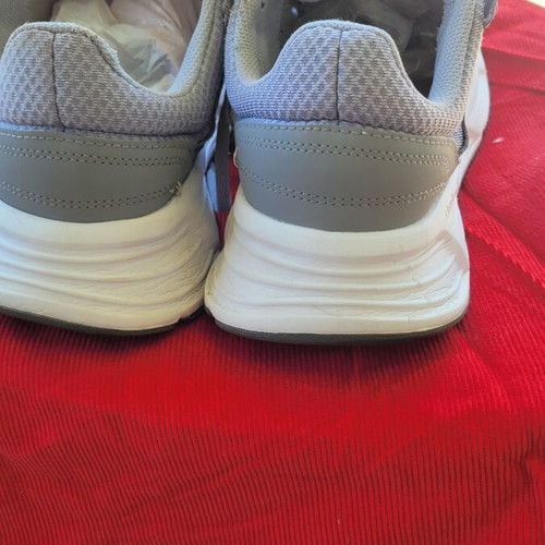 Adidas men's athletic shoes size 44 used, wide fit, black and gray
