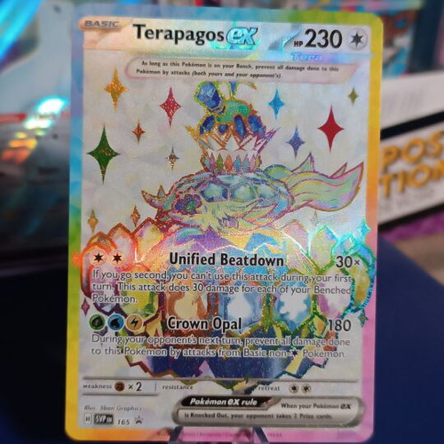 Terapagos ex SVP 165 Black Star Promo Pokemon TCG near mint