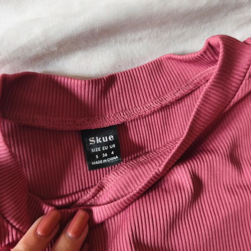 Ribbed crop top dusty rose Shein like new