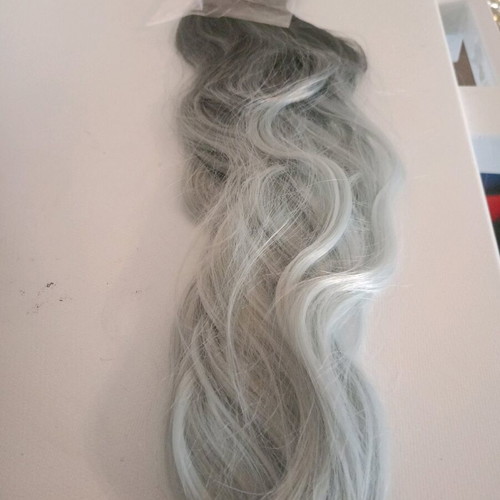 Hair extension new, half brown half ombre