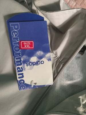 Μπουφάν αντρικό Adidas καινούργιο γκρι XXL αφορετο