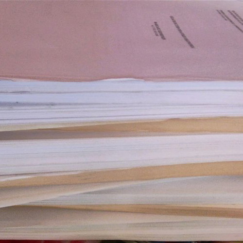 Theses folders used, pack of 12, political economy and social sciences