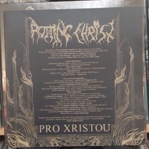 Rotting Christ Pro Xristou LP new, colored, signed