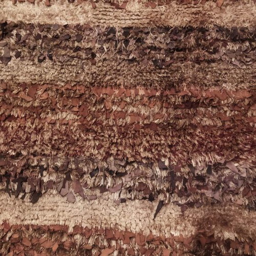 Leather rug used, dimensions 3.00 m x 1.90 m