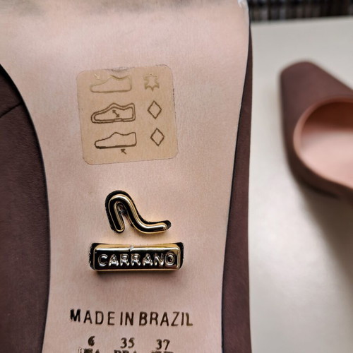 Carrano brown pumps size 38 used, worn twice
