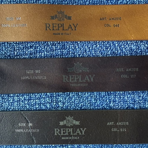 Replay and Strellson men's belts new, genuine leather
