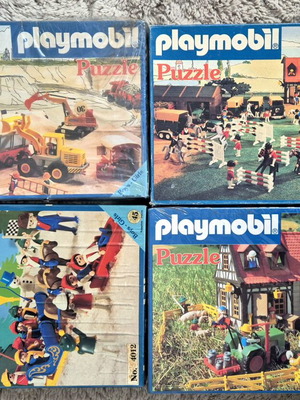 Playmobil LYRA παζλ του 1980, σετ 4 με 2 σφραγισμένα