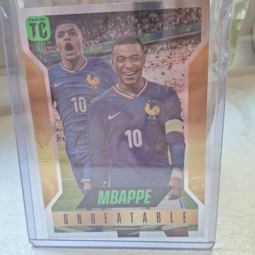 Kylian Mbappe Unbeatable Panini card