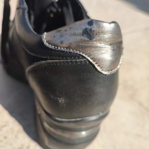 Wedge Sneakers Seven size 38 used, black with metallic details