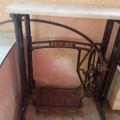 Ideal sewing machine stand with marble top like new