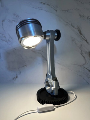 Engine piston lamp made to order