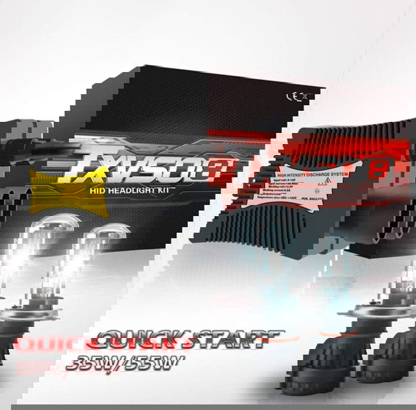 Hid headlight kit H4 6000k 55w