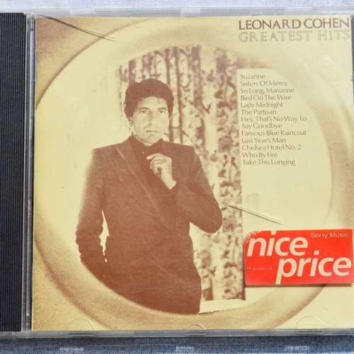 Leonard Cohen Greatest Hits CD used, rock folk