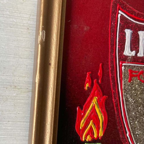 Liverpool Football Club Emblem in Frame like new, official replica