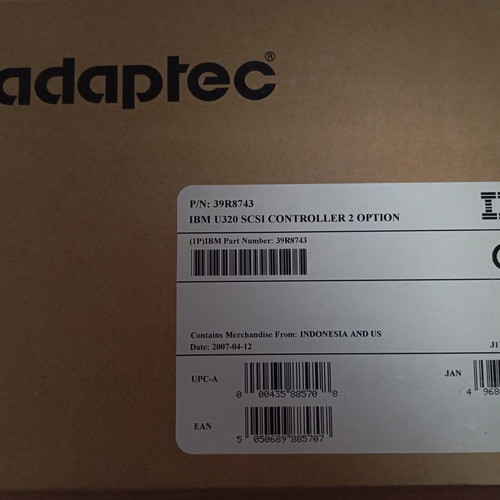 Adaptec IBM U320 SCSI Controller 2 option new