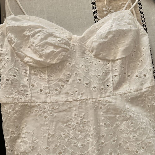 White long dress, new, size S-M