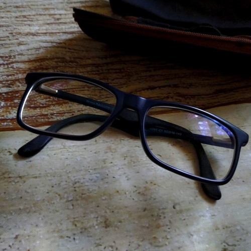 Monte Napoleone prescription glasses used, blue, men's, with free CD