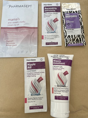 Pregnancy cream sample pack by FrezyDerm and Pharmasept