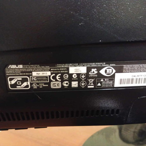 Asus VS247 19 inch LCD monitor like new