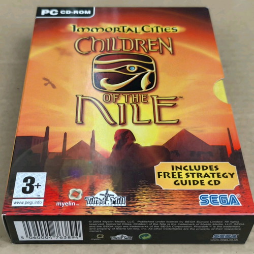 Immortal Cities Children Of The Nile PC game like new with strategy guide CD