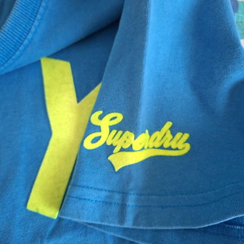 Superdry men's t-shirt large blue like new