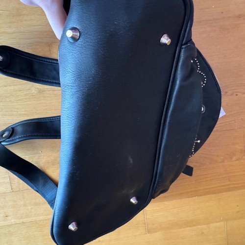 Anna Maria Mazaraki black backpack used with studs