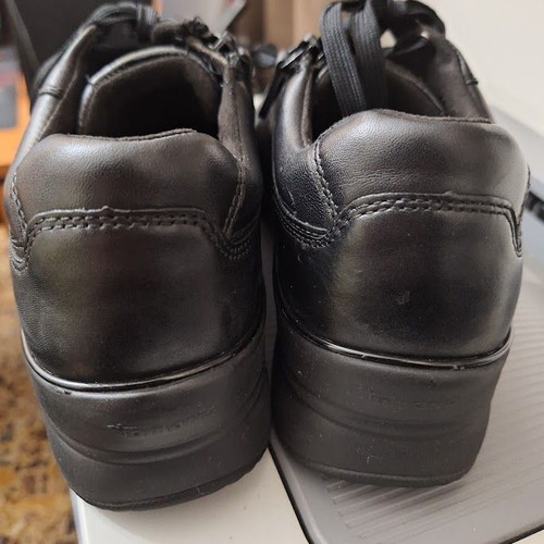 Tamaris PureRelax Black Leather Sneakers Like New Size 36