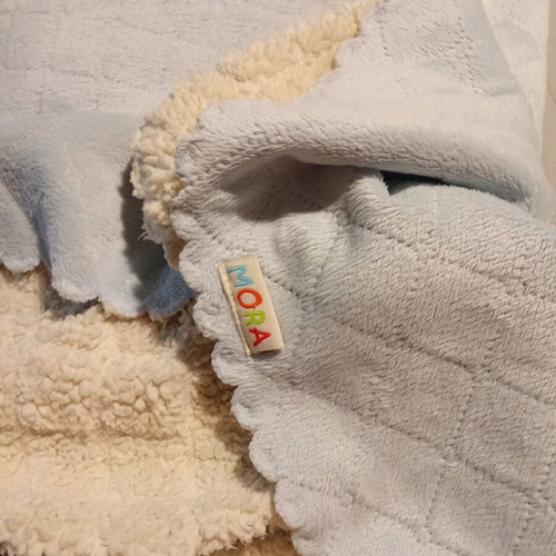 Baby blanket double-sided lamb design by Mora