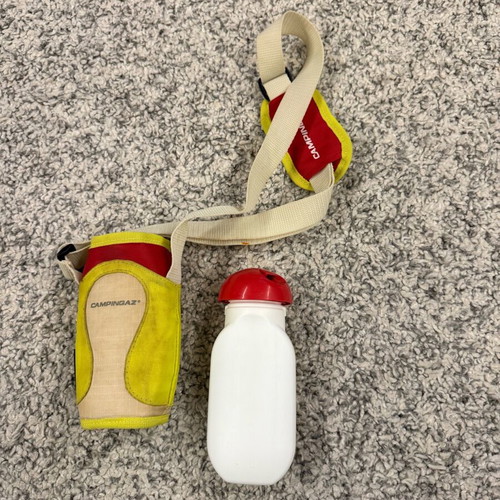 Campingaz Kids Water Bottle Used With Insulated Cover And Shoulder Strap
