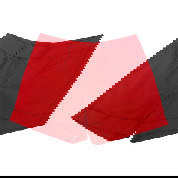 Benetton red short bermuda S