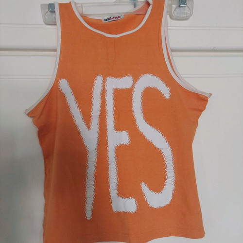 Reline Yes orange sleeveless top size S like new