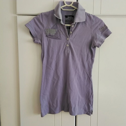 Staff women's short-sleeve blouse purple like new