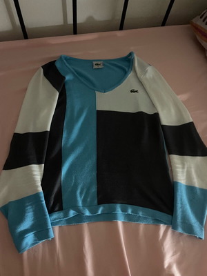 Lacoste μπλούζα σαν καινούργιο, μέγεθος S, μαύρο και άσπρο
