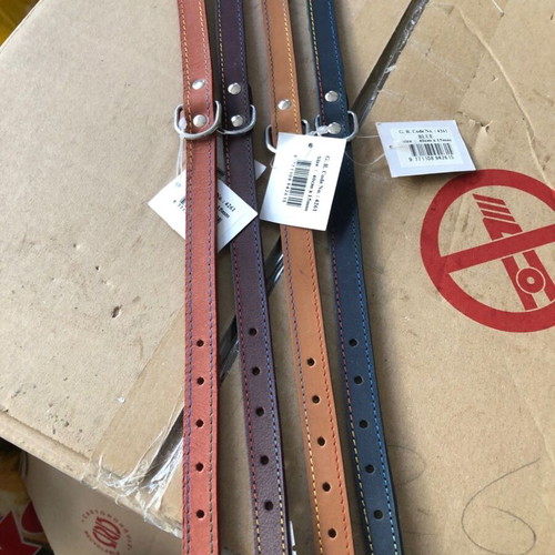 Pet Camelot Nubuck Leather Collar 15mm x 40cm Various Colors New