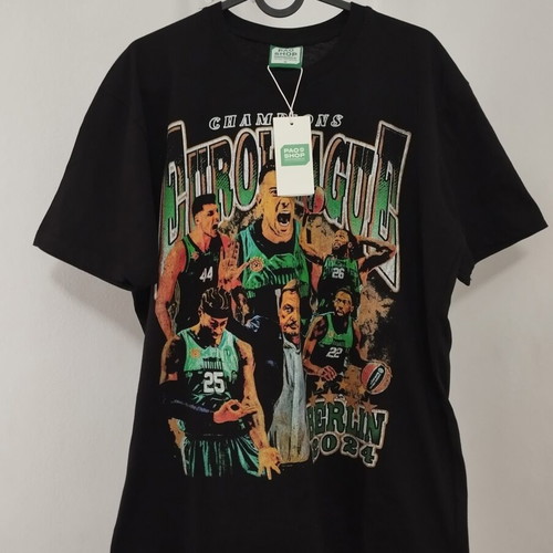 Panathinaikos The King Is Back Collectible T Shirt new, Medium