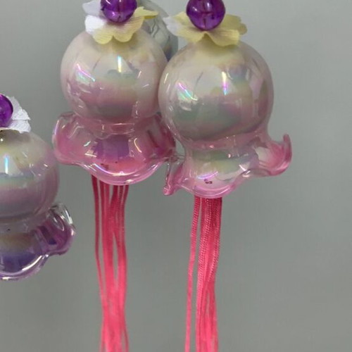 Balcony decoration with glass bells that make sound new