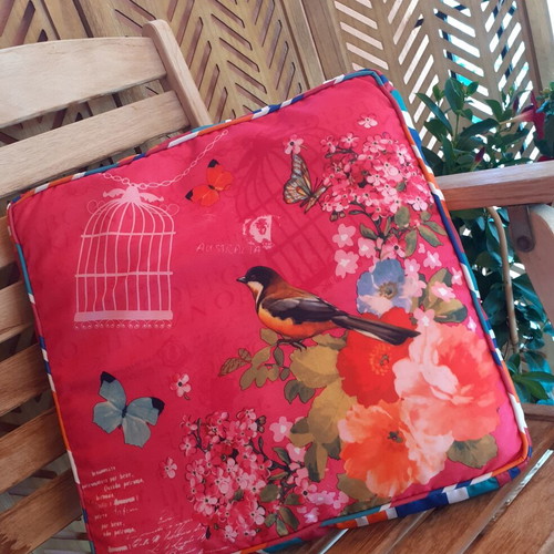 Cushion 40x40 double-sided like new for garden corner