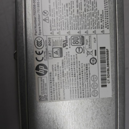 HP 800g1 SFF power supply used, tested and functional