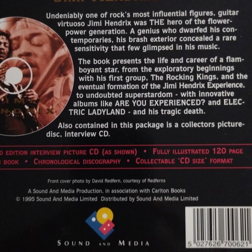 Jimi Hendrix Interview Disc and Fully Illustrated Book limited edition used