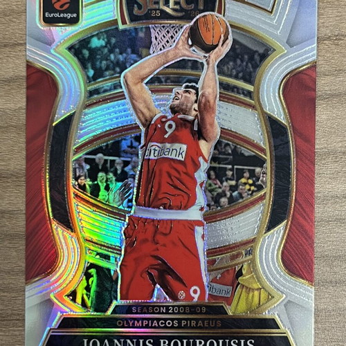 2025-26 Panini Select Euroleague Basketball Ioannis Bourousis Silver Card Like New