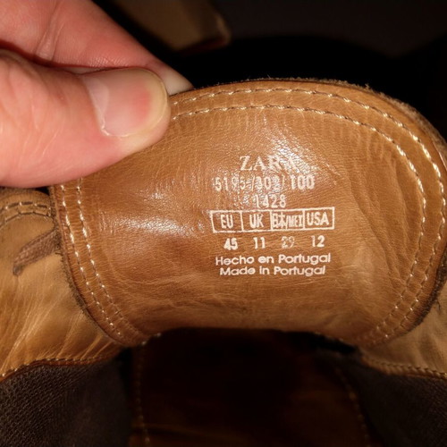 Zara Man Men's Shoes Used Size 45 Brown