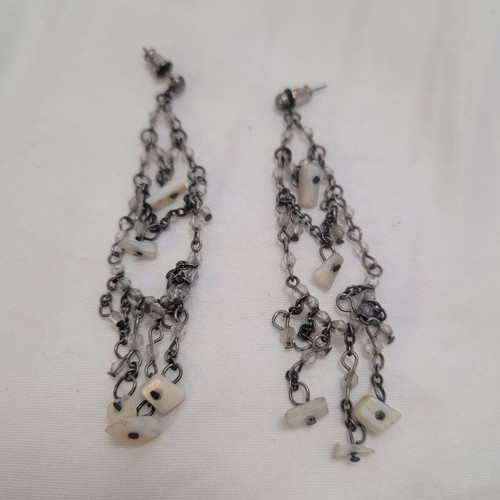 Handmade women's earrings, 8 cm
