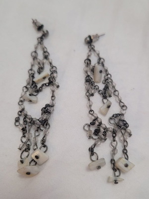 Handmade women's earrings, 8 cm