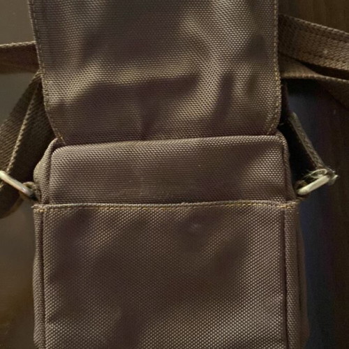 Sabrina leather crossbody bag like new, brown, 4 compartments