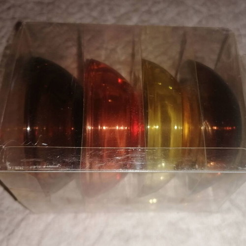 Set of 4 Glass Tealight Holders