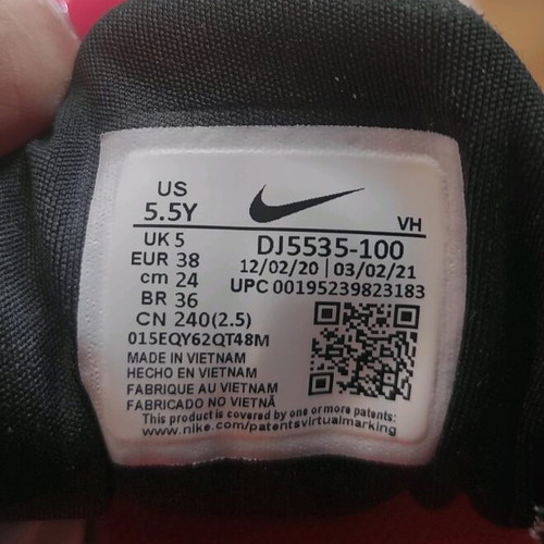 Nike Air Zoom Speed 2 running shoes size 38 used, white with multicolor details