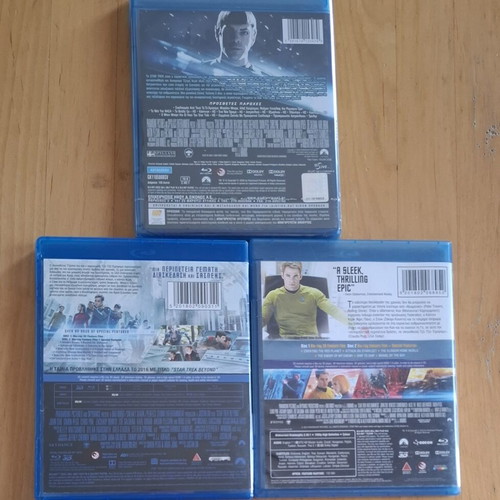 Star Trek The Kelvin Timeline Trilogy Blu-ray set like new with Greek subtitles