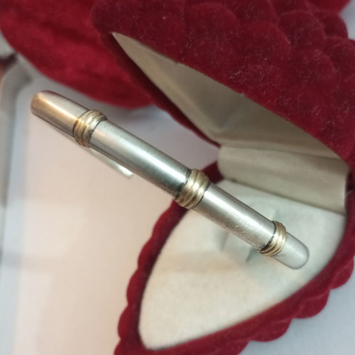 Silver gold bracelet 14k 925 used, wrist size 18-18.5cm