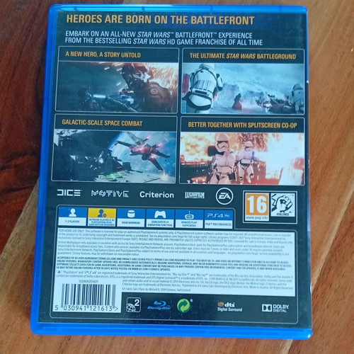 Star Wars Battlefront 2 PS4 game like new